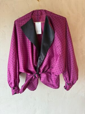 polka dot blouse M/L